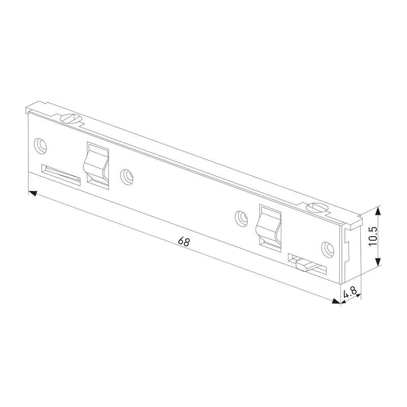 Mini Magnetic Прямой коннектор черный 95131/00 Elektrostandard 4