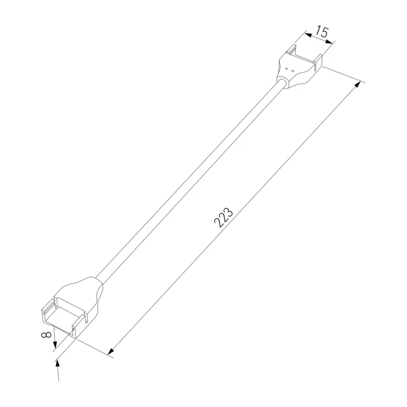 Коннектор для лент COB 24V 480Led 14W IP68 гибкий двусторонний 95132/00 Elektrostandard 4