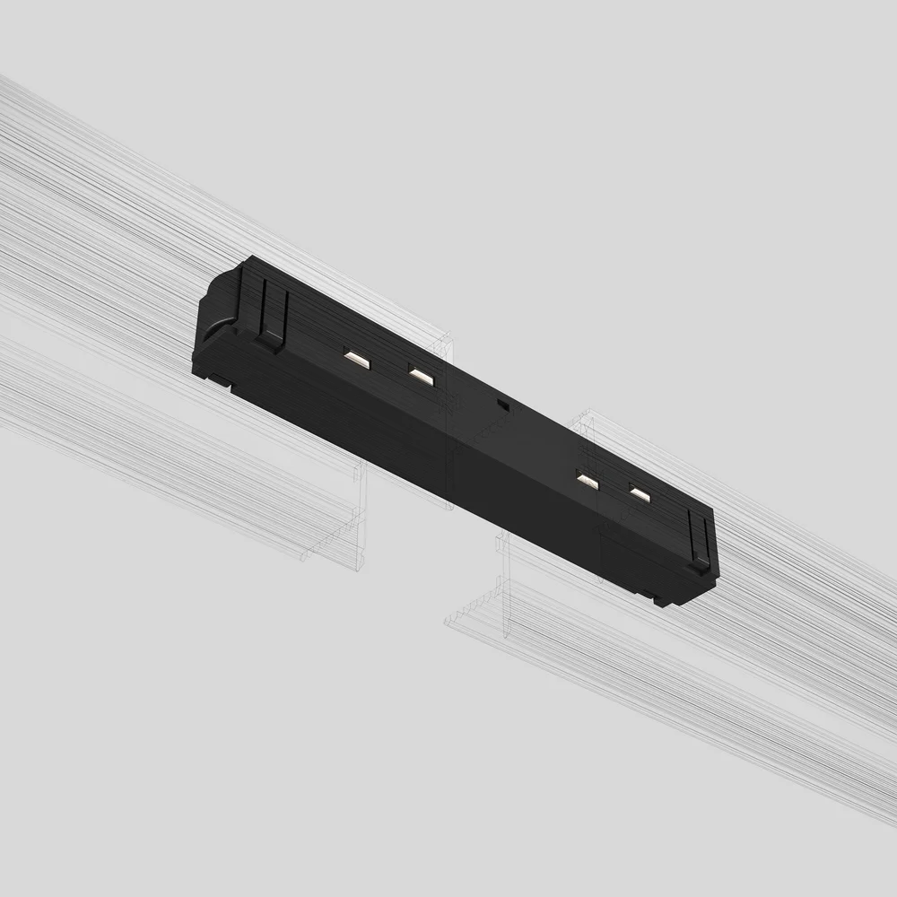 Slim Magnetic Прямой коннектор черный 95135/00 Elektrostandard