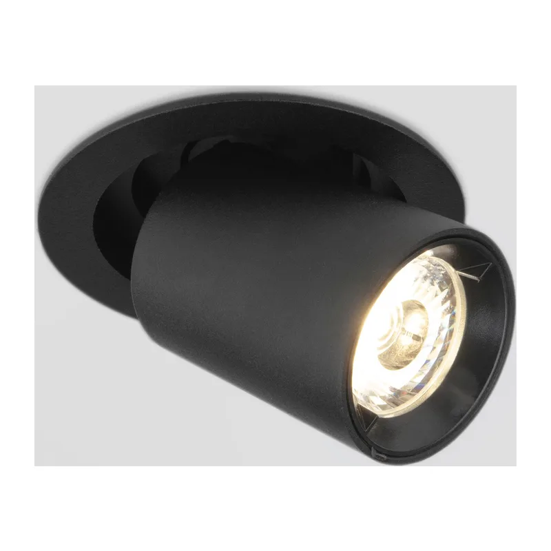 Встраиваемый точечный светодиодный светильник 9917 LED 10W 4200K черный матовый Elektrostandard