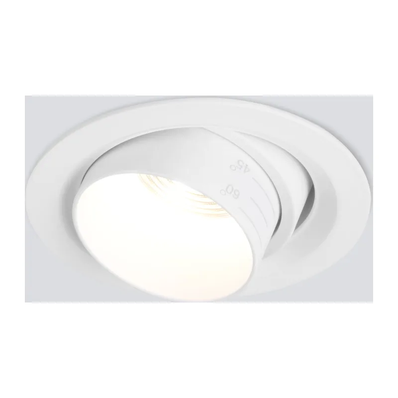 Встраиваемый светодиодный светильник с регулировкой угла освещения 9919 LED 10W 4200K белый Elektrostandard 3
