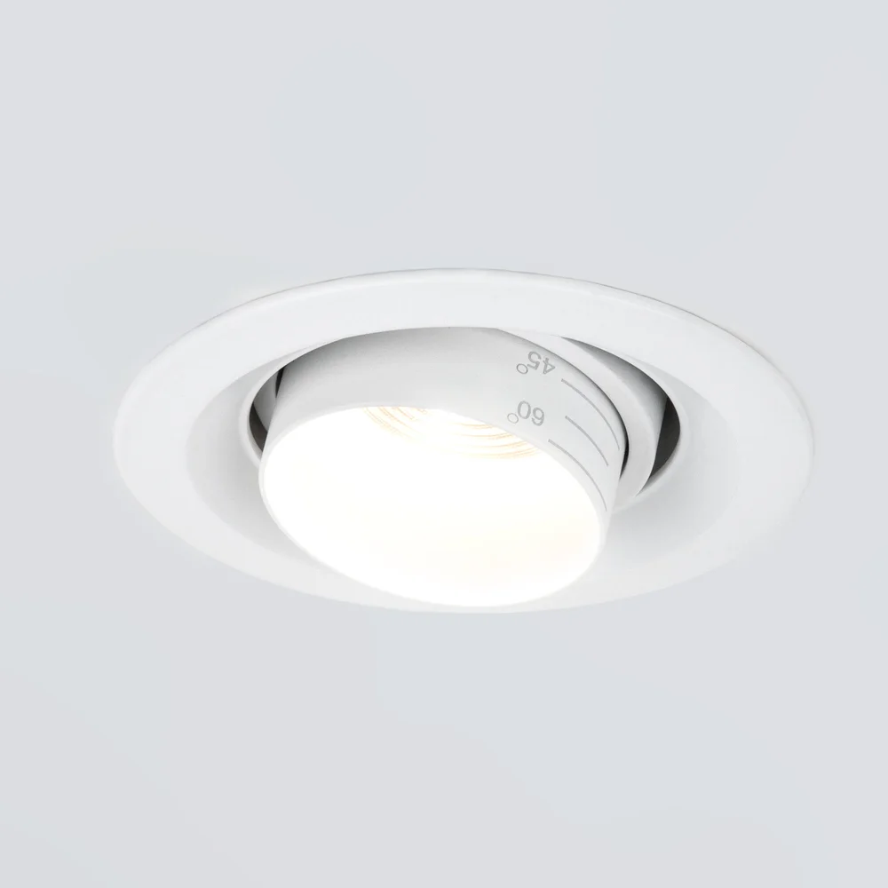 Встраиваемый светодиодный светильник с регулировкой угла освещения 9919 LED 10W 4200K белый Elektrostandard