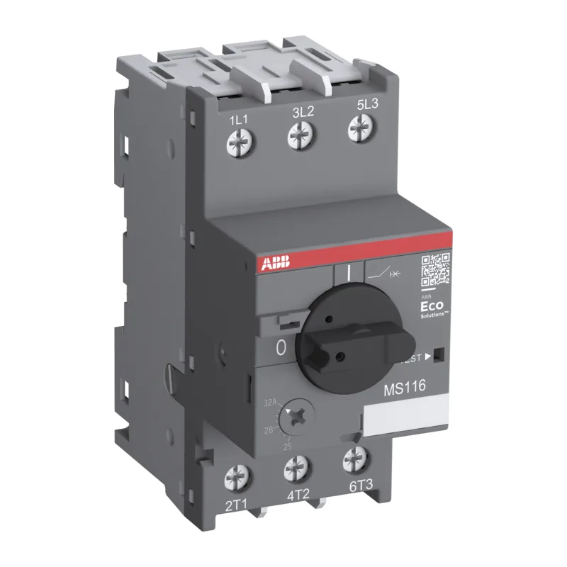 Автомат ABB MS116-25 10кА с регулир. тепловой защитой 20A-25А 1SAM250000R1014