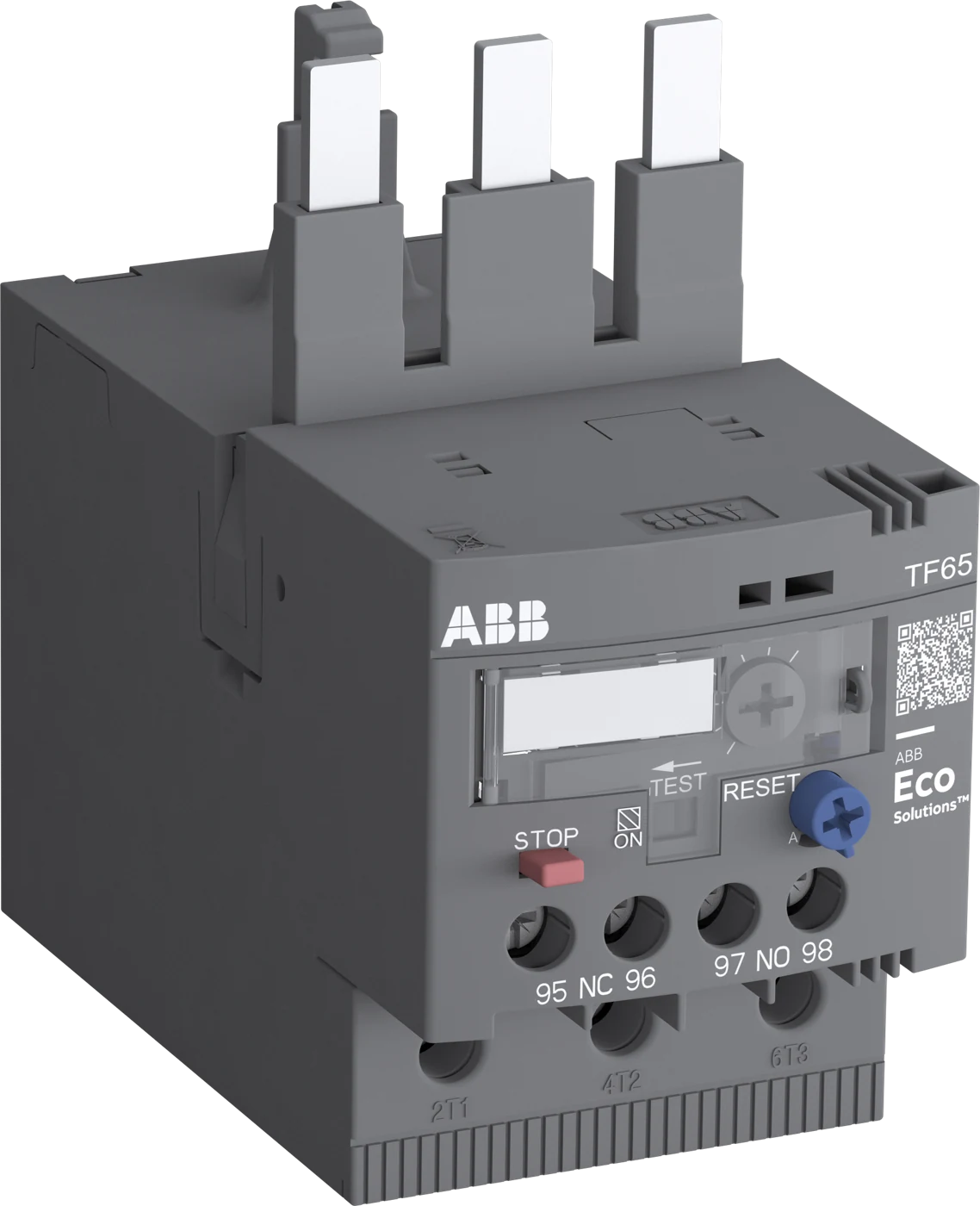 Реле ABB перегрузки тепловое TF65-60 диапазон установки 50.0-60.0А для контакторов AF40, AF52, AF65 класс перегрузки 10