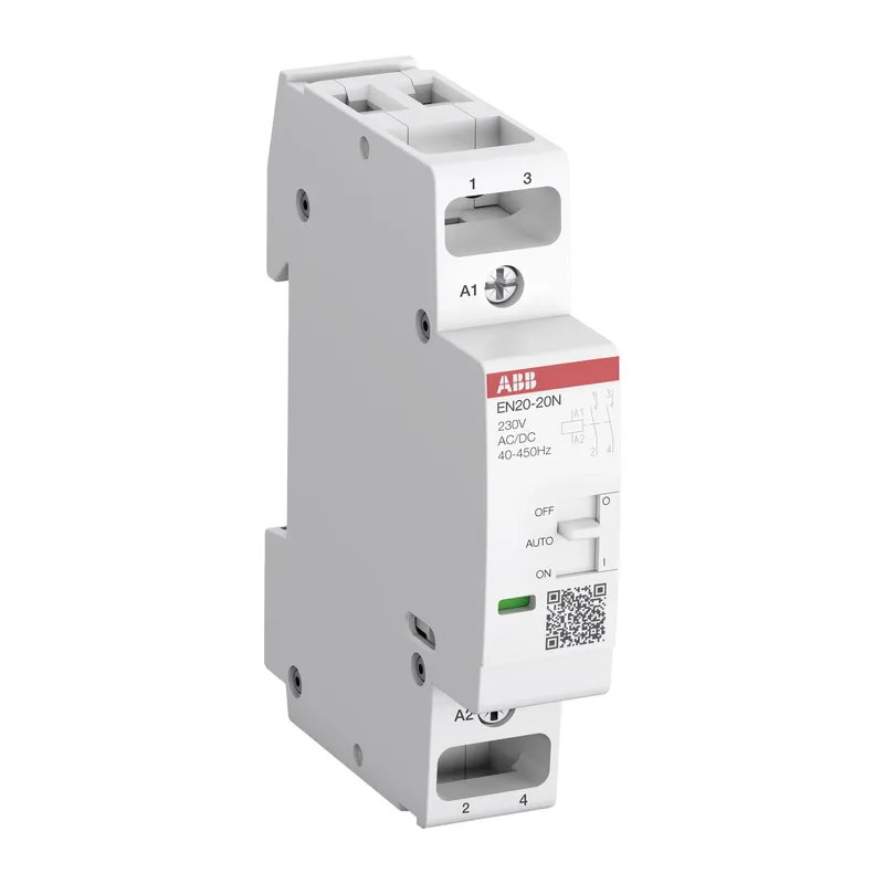 ABB модульный контактор с ручным управлением EN20-20N-06 (20А AC1) катушка 230 AC 2