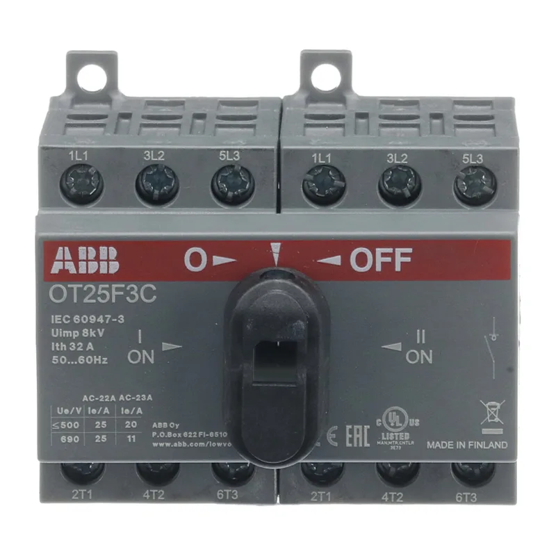 ABB Реверсивный рубильник OT25F3С 25А 2