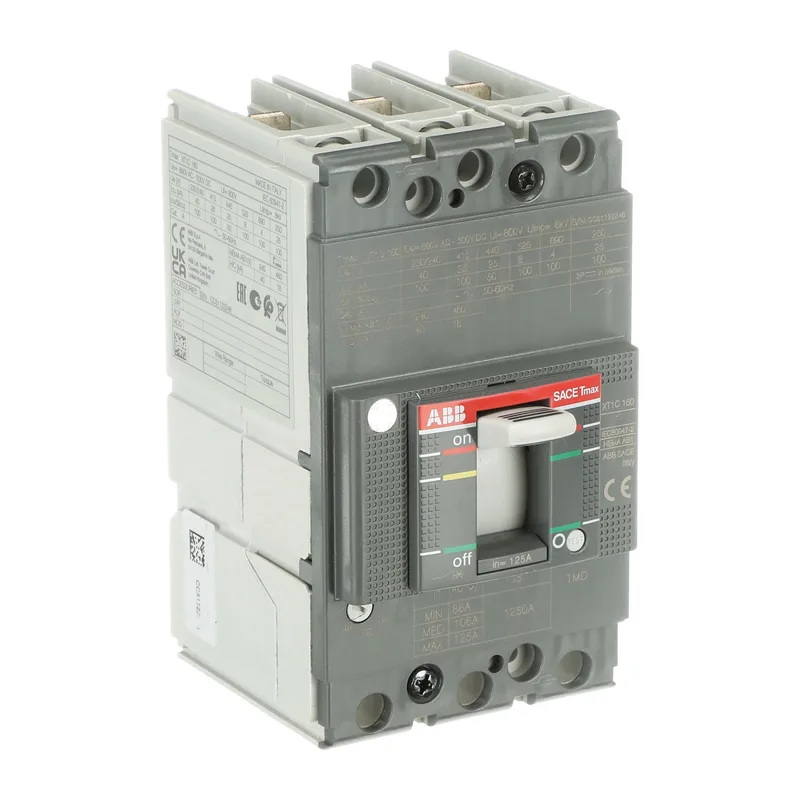 Автомат ABB XT1C 160 TMD 125-1250 3p F F Выключатель автоматический 1SDA067398R1