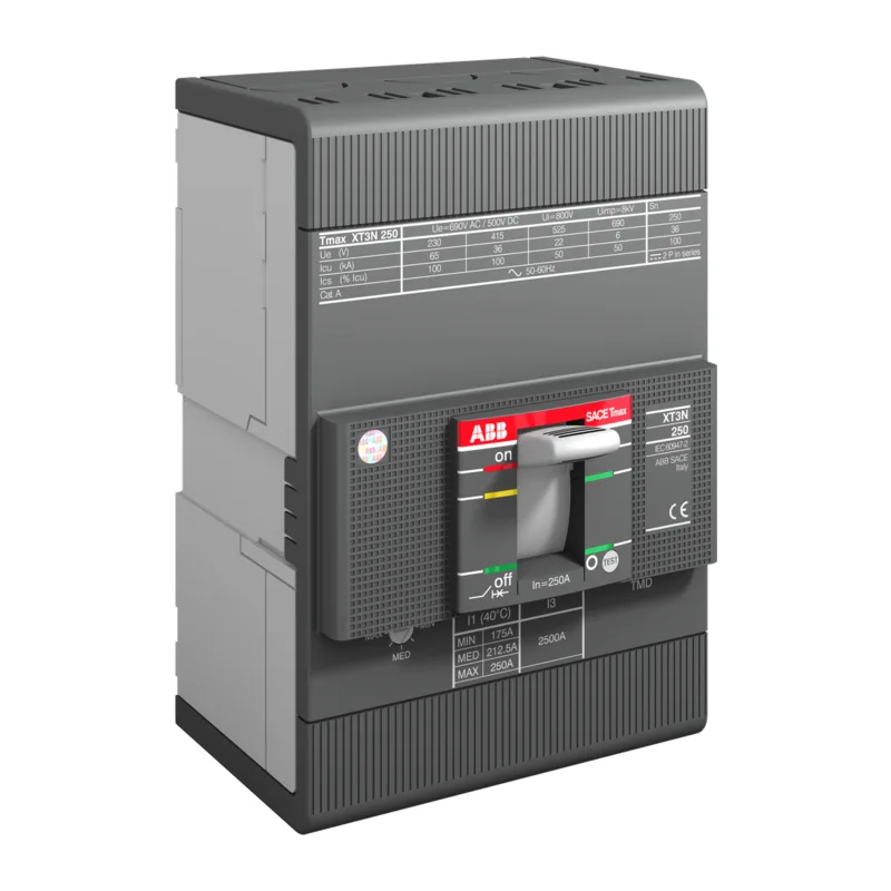 Автомат ABB XT3N 250 TMD 200-2000 3p F F Выключатель автоматический 1SDA068058R1