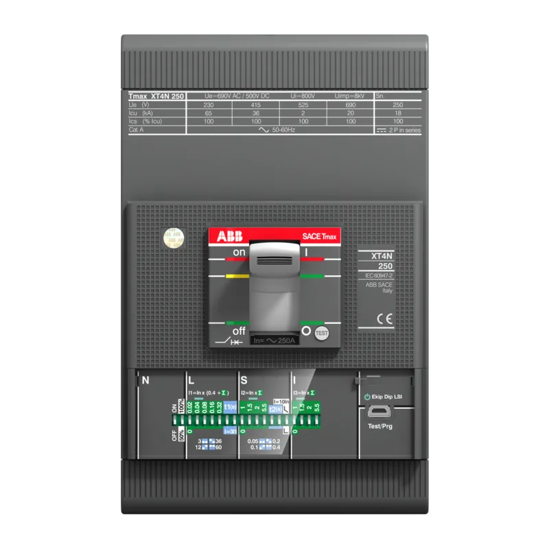 Автомат ABB XT4N 250 Ekip LS/I In=250A 3p F F Выключатель автоматический 1SDA068126R1 2