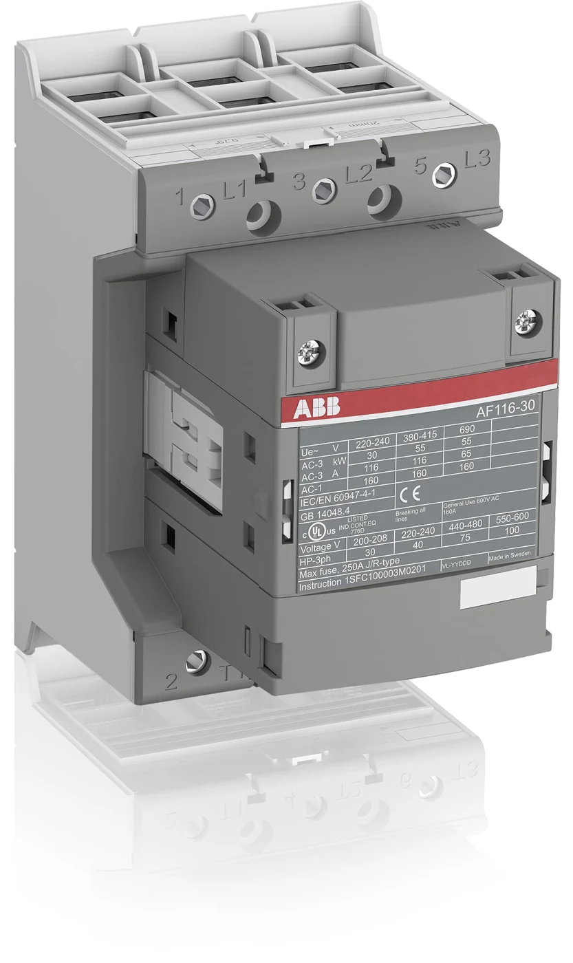 ABB AF116-30-00-13 Контактор 3-х полюсный с универсальной катушкой управления 100-250B AC/DC (1SFL427001R1300)