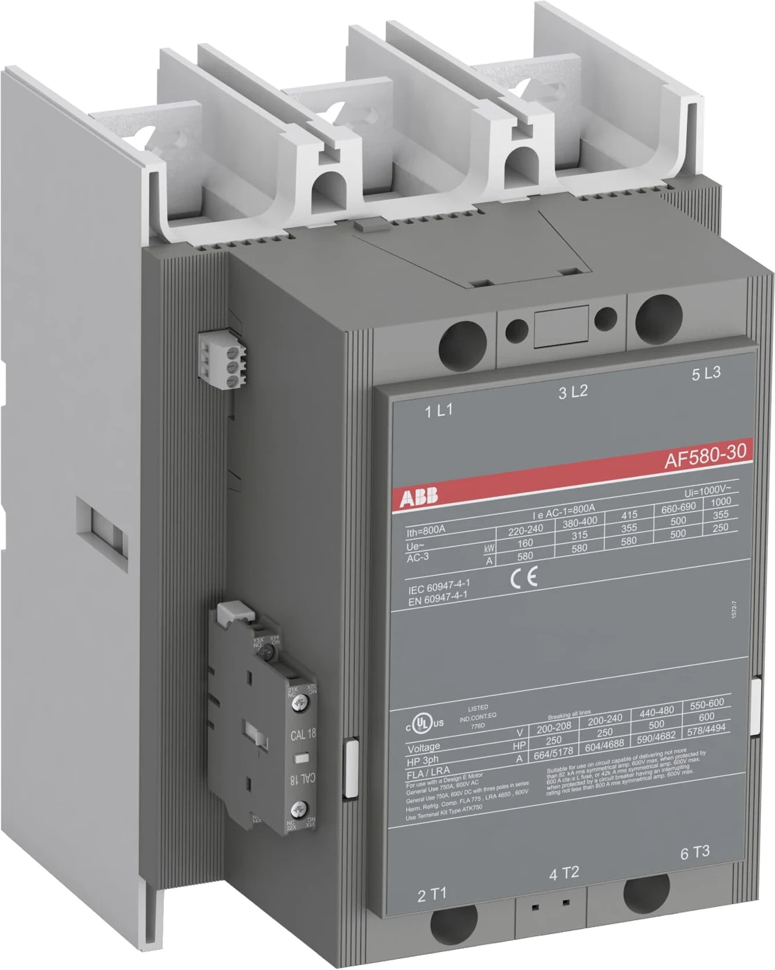 ABB AF580-30-11 Контактор 3-х полюсный с катушкой управления 100-250B AC/DC