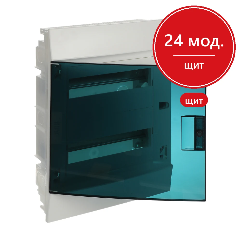 ABB Mistral41 Бокс в нишу 24М зеленая дверь (с клеммами) 1SLM004101A1205