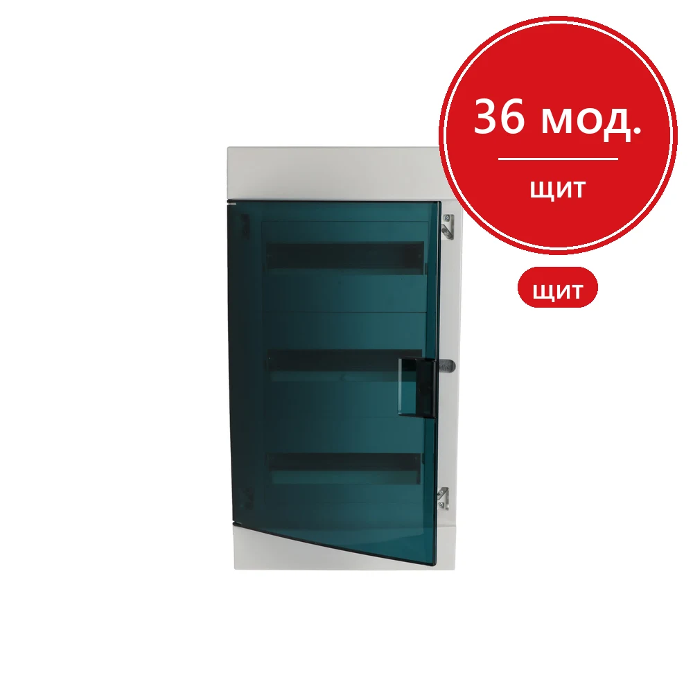 ABB Mistral41 Бокс в нишу 36М зеленая прозрачная дверь (с клемм)