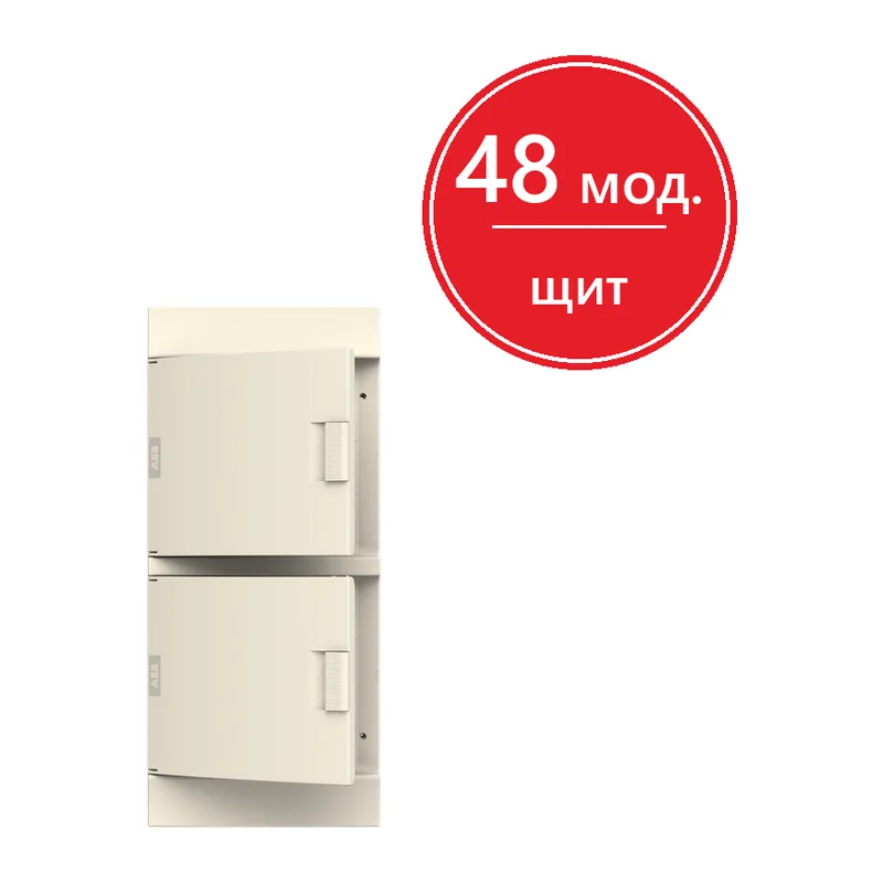 ABB Mistral41 Бокс настенный 48М белый дверь (с клемм)