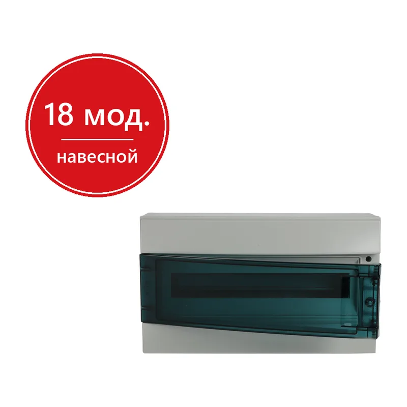 ABB Mistral65 бокс навесной 18М прозрачная дверь (с клемм)