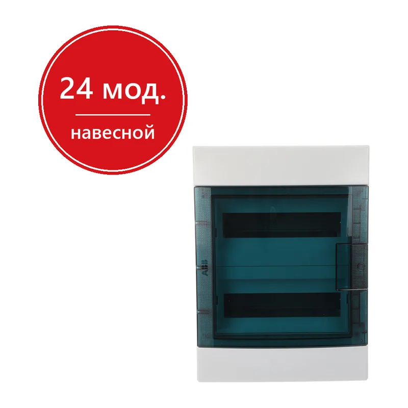 ABB Mistral65 бокс навесной 24М прозрачная дверь (с клемм)