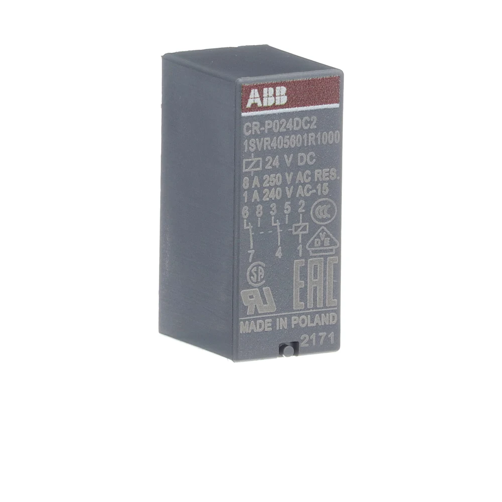 Реле втычное ABB CR-P024DC2 24B DC 2ПК (8А)