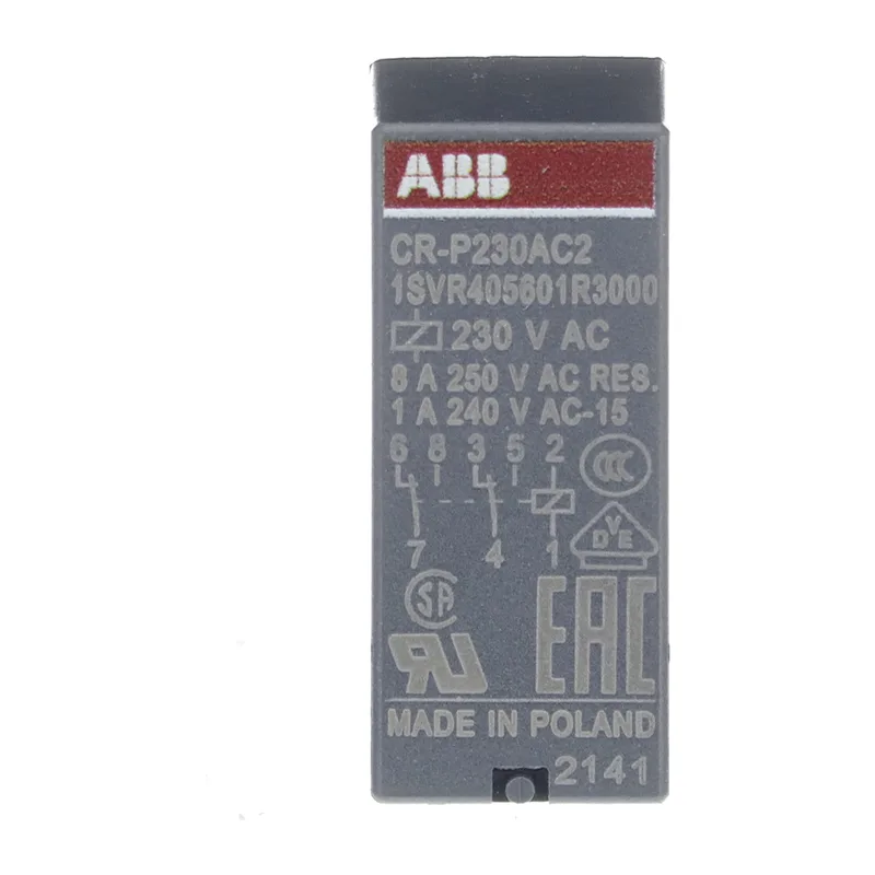 Реле ABB промежуточное CR-P230AC2 230B AC 2ПК (8A) 1SVR405601R3000 3
