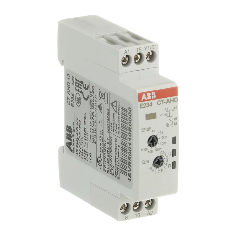ABB Реле времени CT-AHD.12 24-48В DC 24-240В AC (0.05с-100ч) 1ПК (1SVR500110R0000) 2