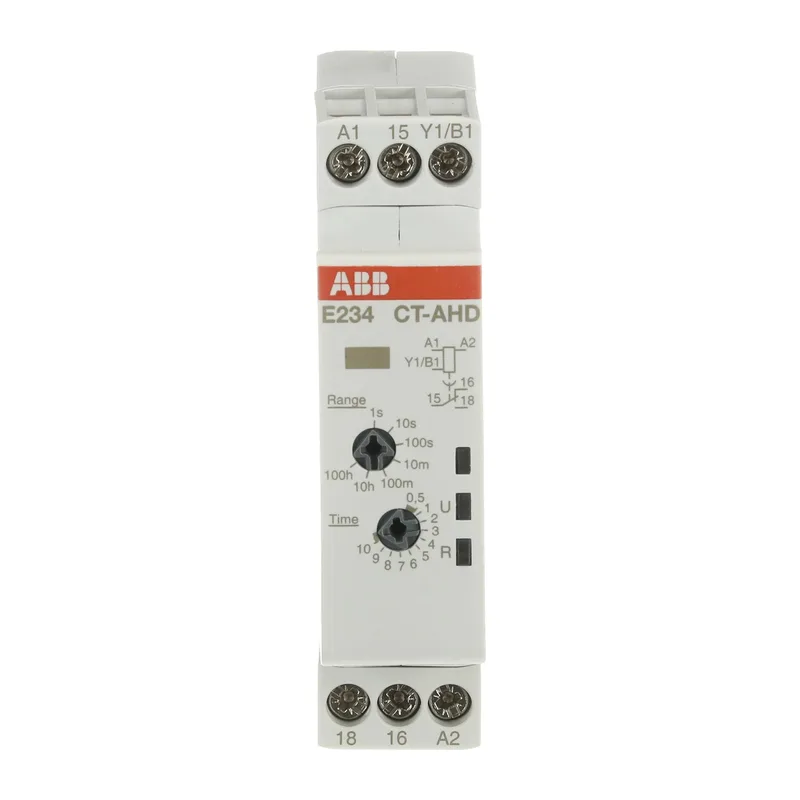 ABB Реле времени CT-AHD.12 24-48В DC 24-240В AC (0.05с-100ч) 1ПК (1SVR500110R0000)