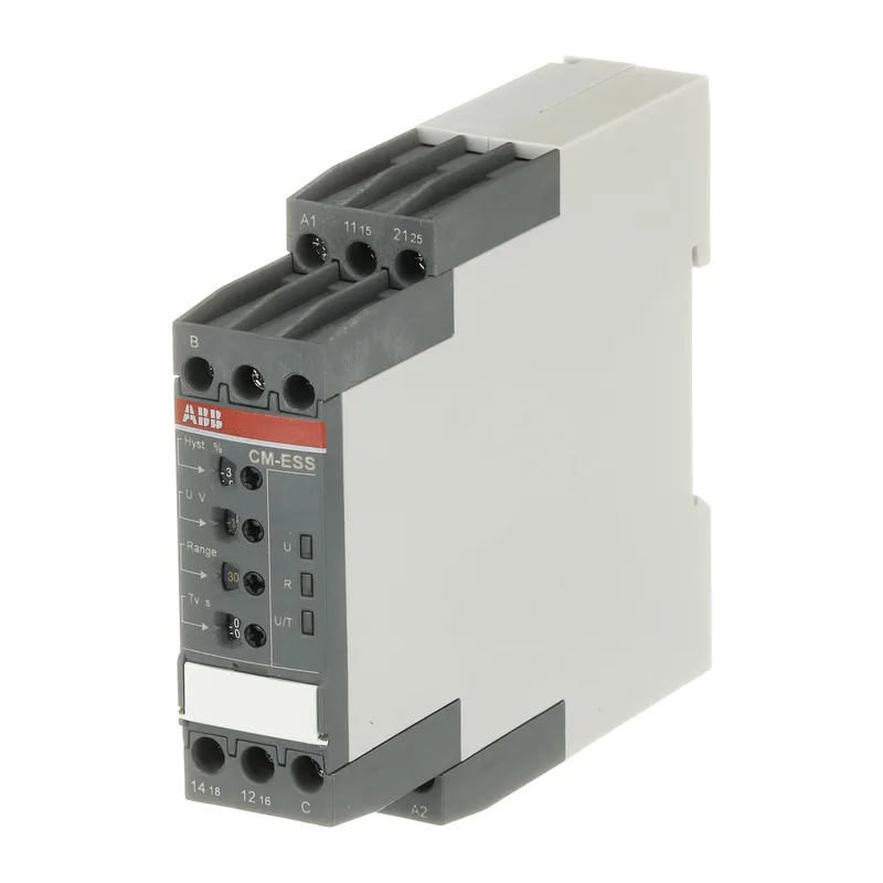 Однофазное реле ABB CM-ESS.2S контроля напряжения (диапазоны измерения 3- 30В, 6-60В, 30-300В, 60-600 AC) 2