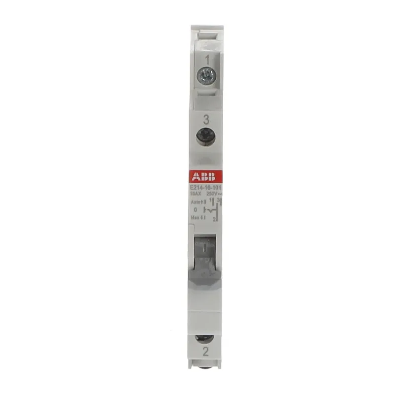 E214-16-101 Модульный переключатель ABB один переключающий контакт 16A (I-0-II) 0,5 модуля