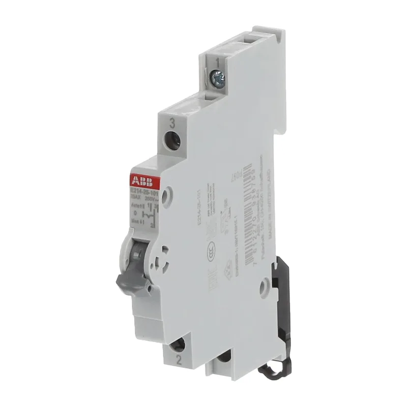 E214-25-101 Модульный переключатель ABB один переключающий контакт 25A (I-0-II) 0,5 модуля 3