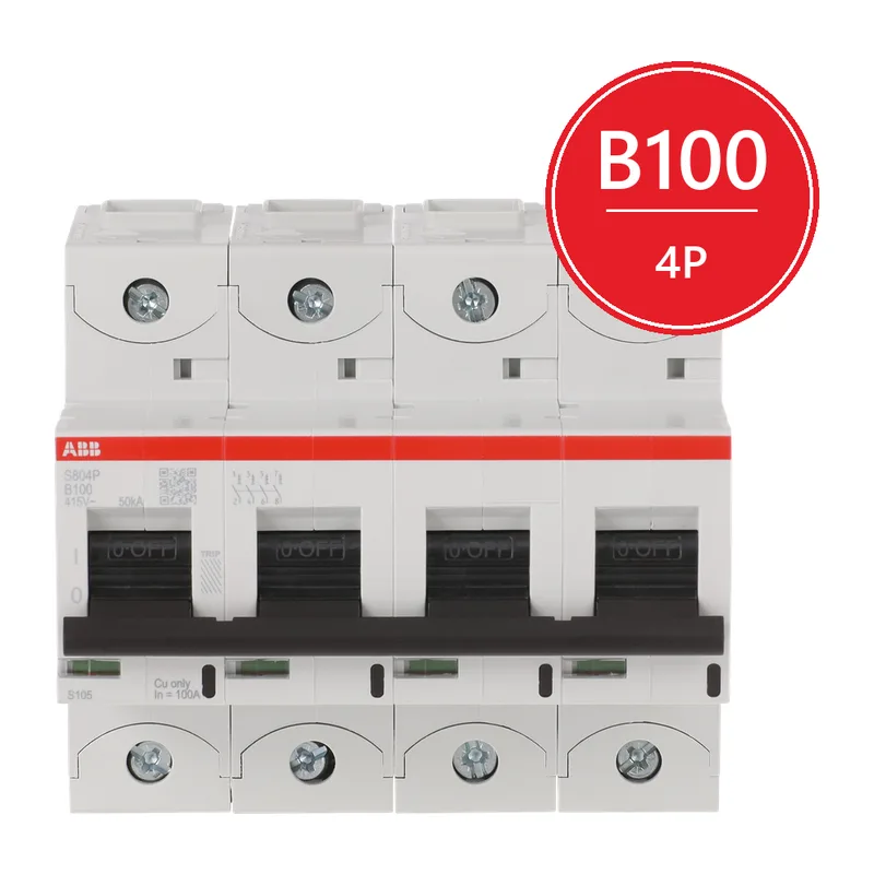 Автоматический выключатель ABB S804P B100 4P 2CCG001224R0001