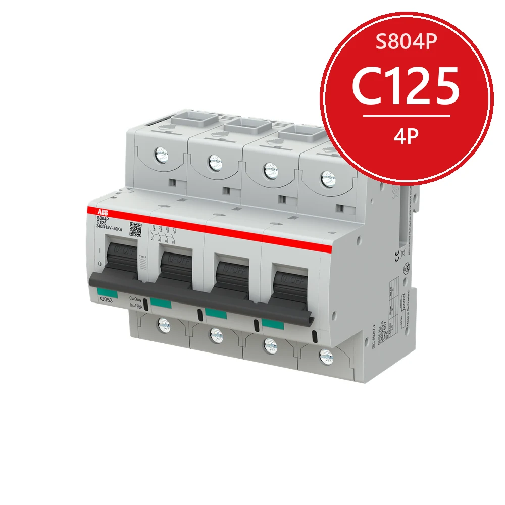Автоматический выключатель ABB S804P C125 4P 2CCG001237R0001