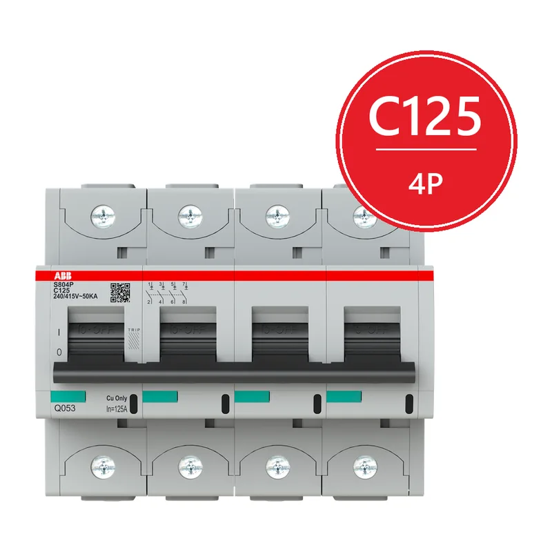 Автоматический выключатель ABB S804P C125 4P 2CCG001237R0001