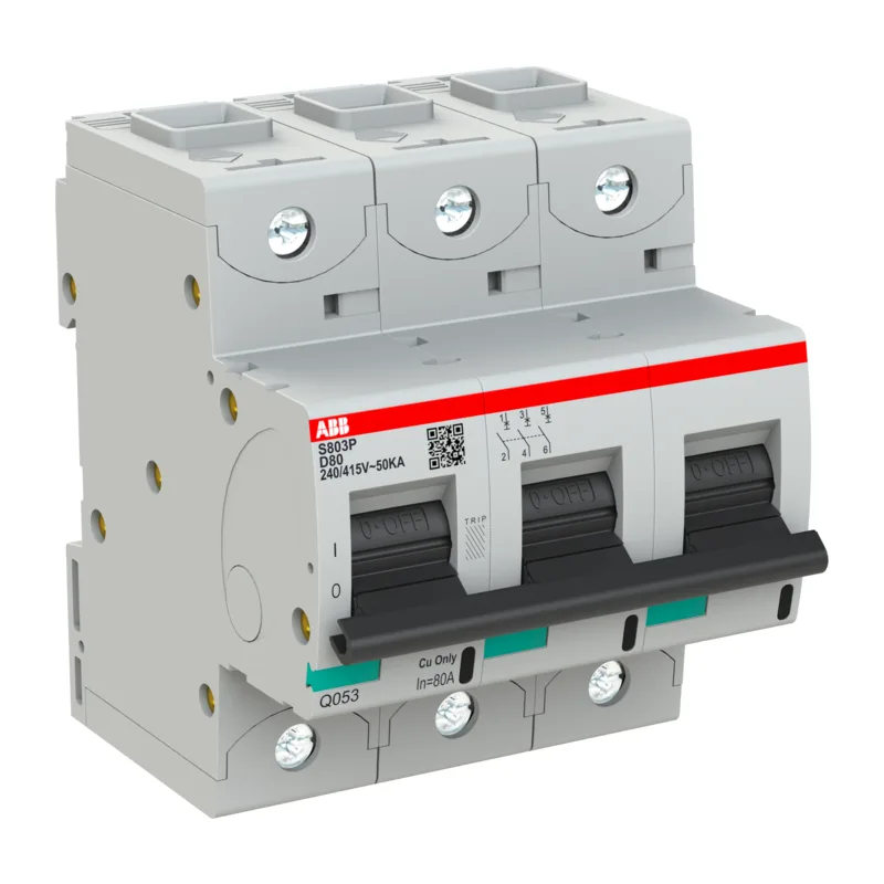 Автоматический выключатель ABB S803P D80 3P (2CCG001244R0001) 4