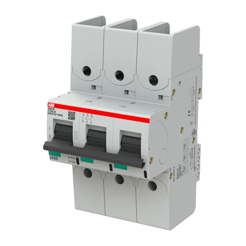 Автоматический выключатель ABB S803P C100-R 100А 50кA с кольцевой клеммой 2CCG001287R0001 3