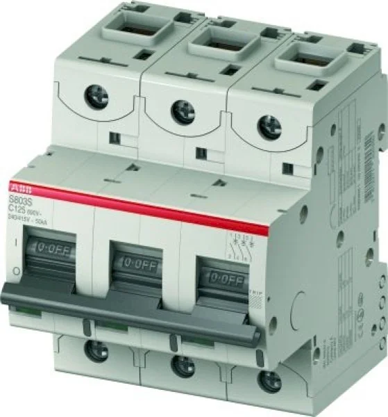 Автоматический выключатель ABB S803S 3P 125A (C) 50кА (4.5 мод.) 2CCS863001R0844