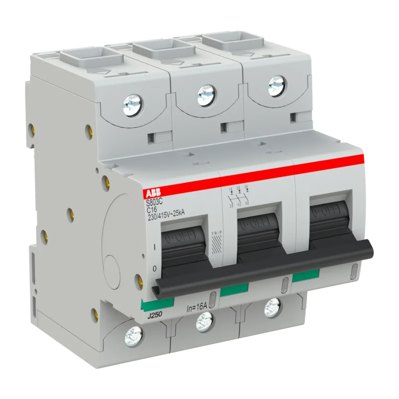 Автоматический выключатель ABB S803C 3P 16A (C) 25кА (4.5 мод.) 2CCS883001R0164 3