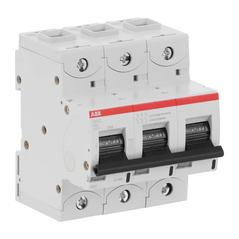 Автоматический выключатель ABB S803C C40 3P 40A (C) 25кА (4.5 мод.) 2CCS883001R0404 4