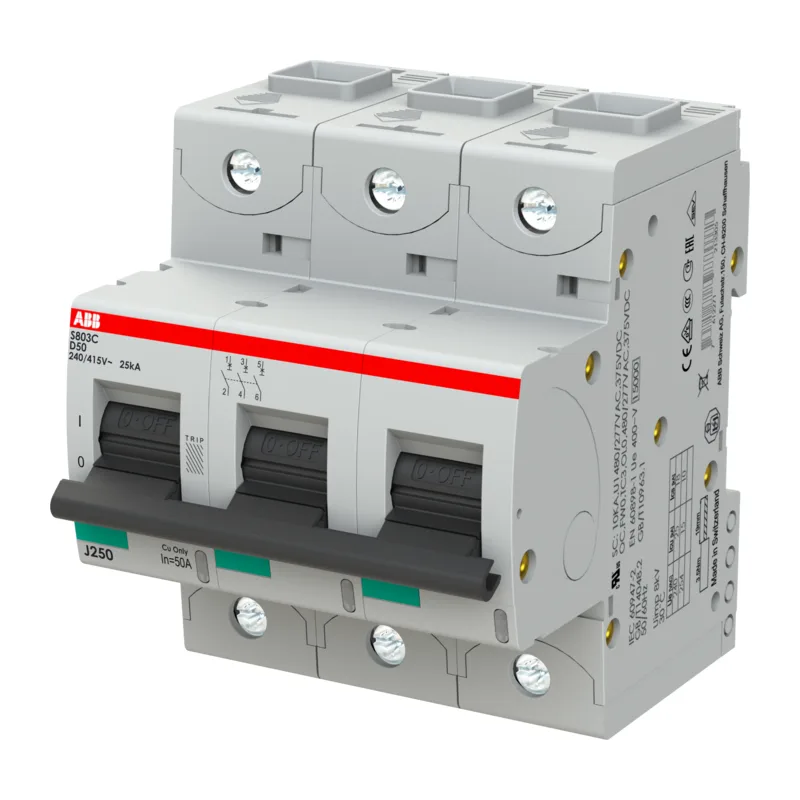 Автоматический выключатель ABB S803C D50 3P 2CCS883001R0501 3