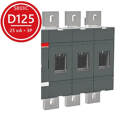 Автоматический выключатель ABB S803C D125 25kA 3P 2CCS883001R0841