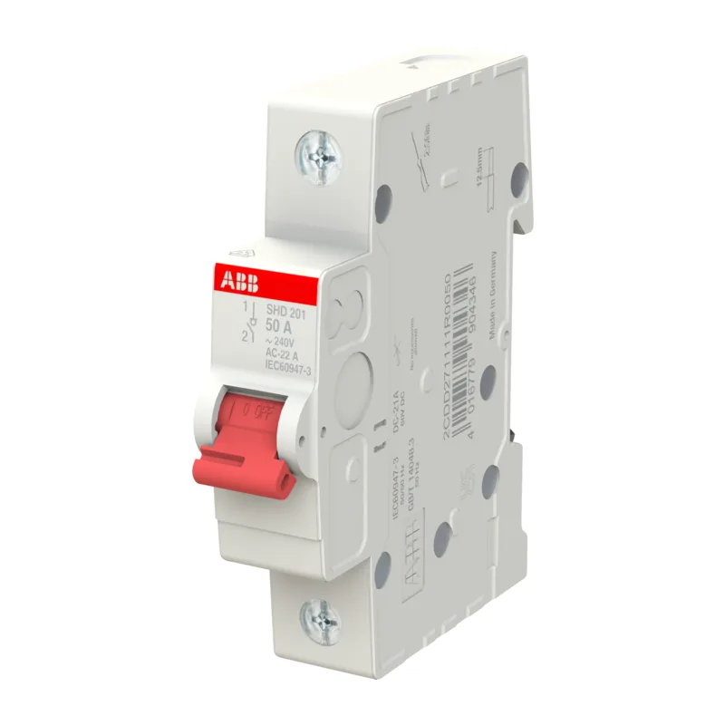 ABB SHD201 Рубильник 1P 50A рычаг красный 2CDD271111R0050 2