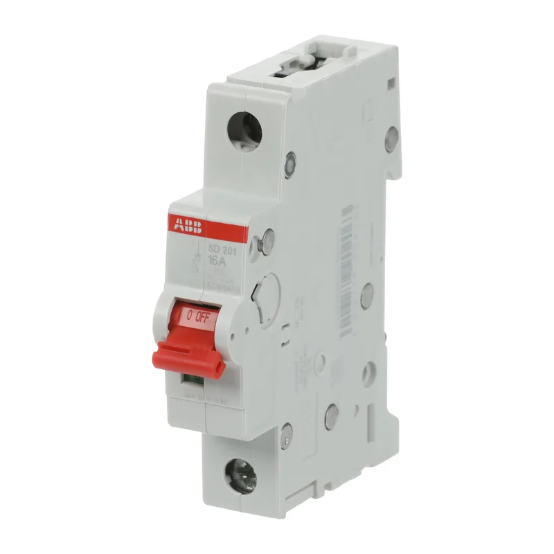 ABB SD201 Рубильник 1P 16A рычаг красный 3