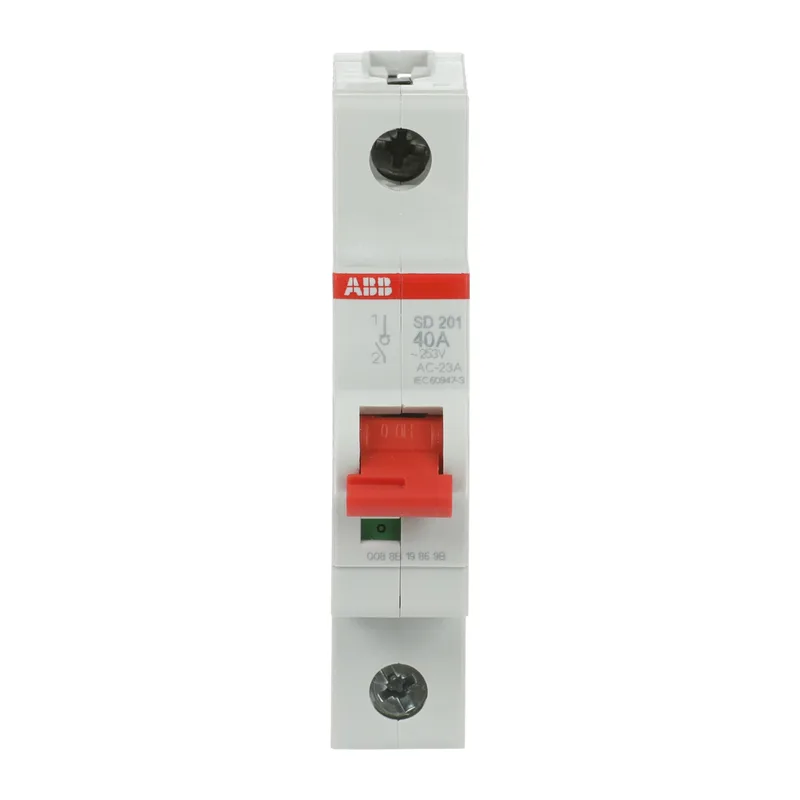 ABB SD201 Рубильник 1P 40A рычаг красный 2