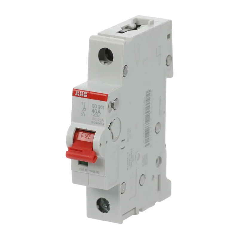 ABB SD201 Рубильник 1P 40A рычаг красный 3