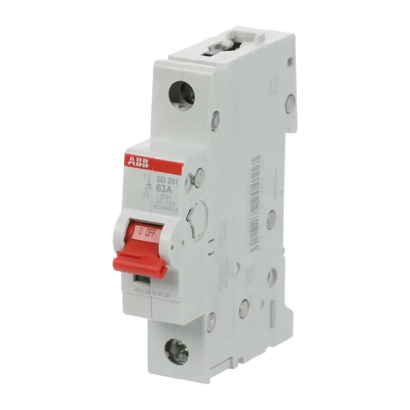 ABB SD201 Рубильник 1P 63A рычаг красный 3