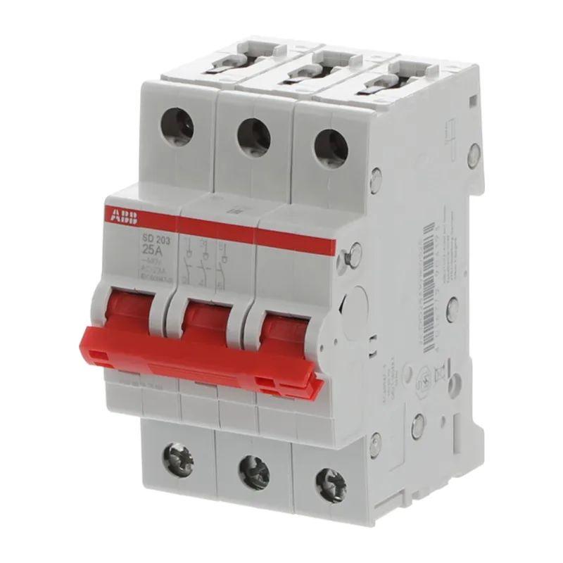 ABB SD203 Рубильник 3P 25A рычаг красный 3