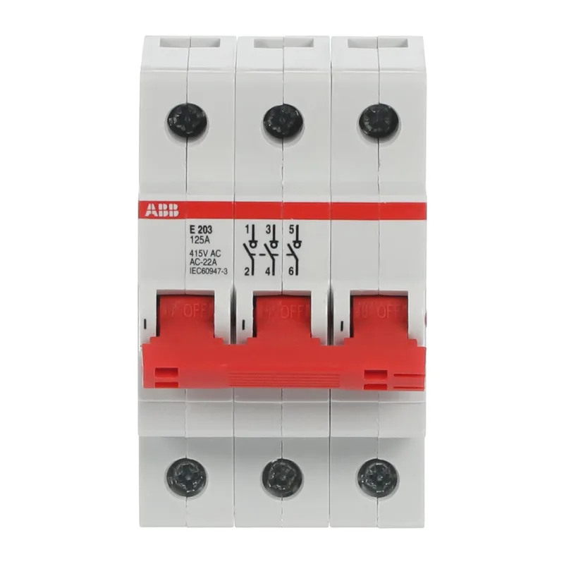 E203r 125А рубильник 3p рычаг красный ABB 2