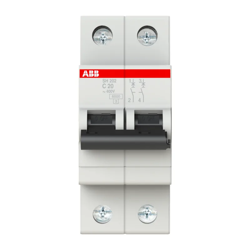 Автомат ABB SH202 C20 20A (C) 6 kA 2CDS212001R0204 2