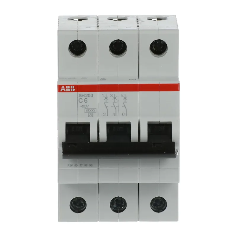 Автоматический выключатель ABB SH203 C6 6A (C) 6 kA 2CDS213001R0064 2