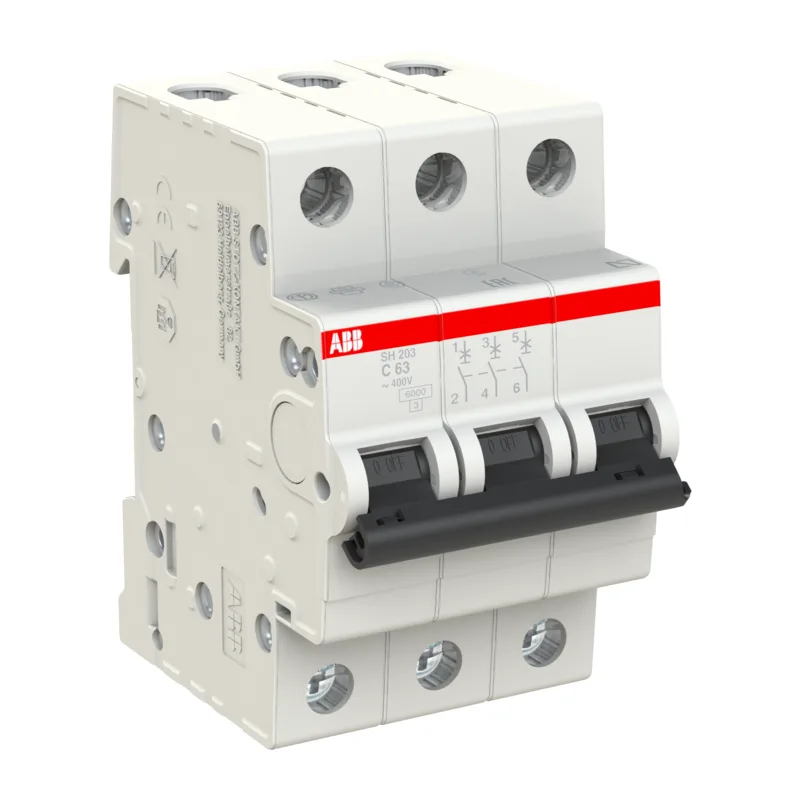 Автоматический выключатель ABB SH203 C63 63A (C) 6kA 2CDS213001R0634 4