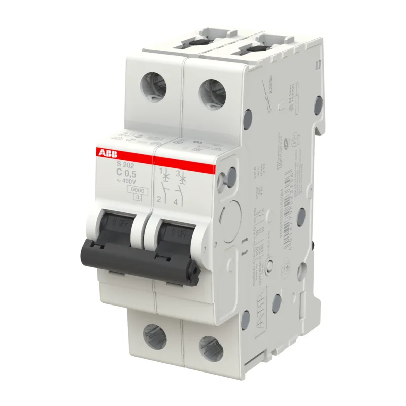 ABB S202 C0.5 6кА Автоматический выключатель 2-полюсный 2CDS252001R0984 3
