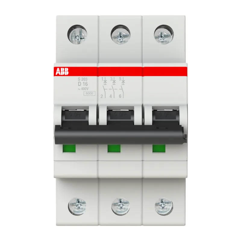 Автомат ABB S203 D16 16A (D) 6kA 2CDS253001R0161 2