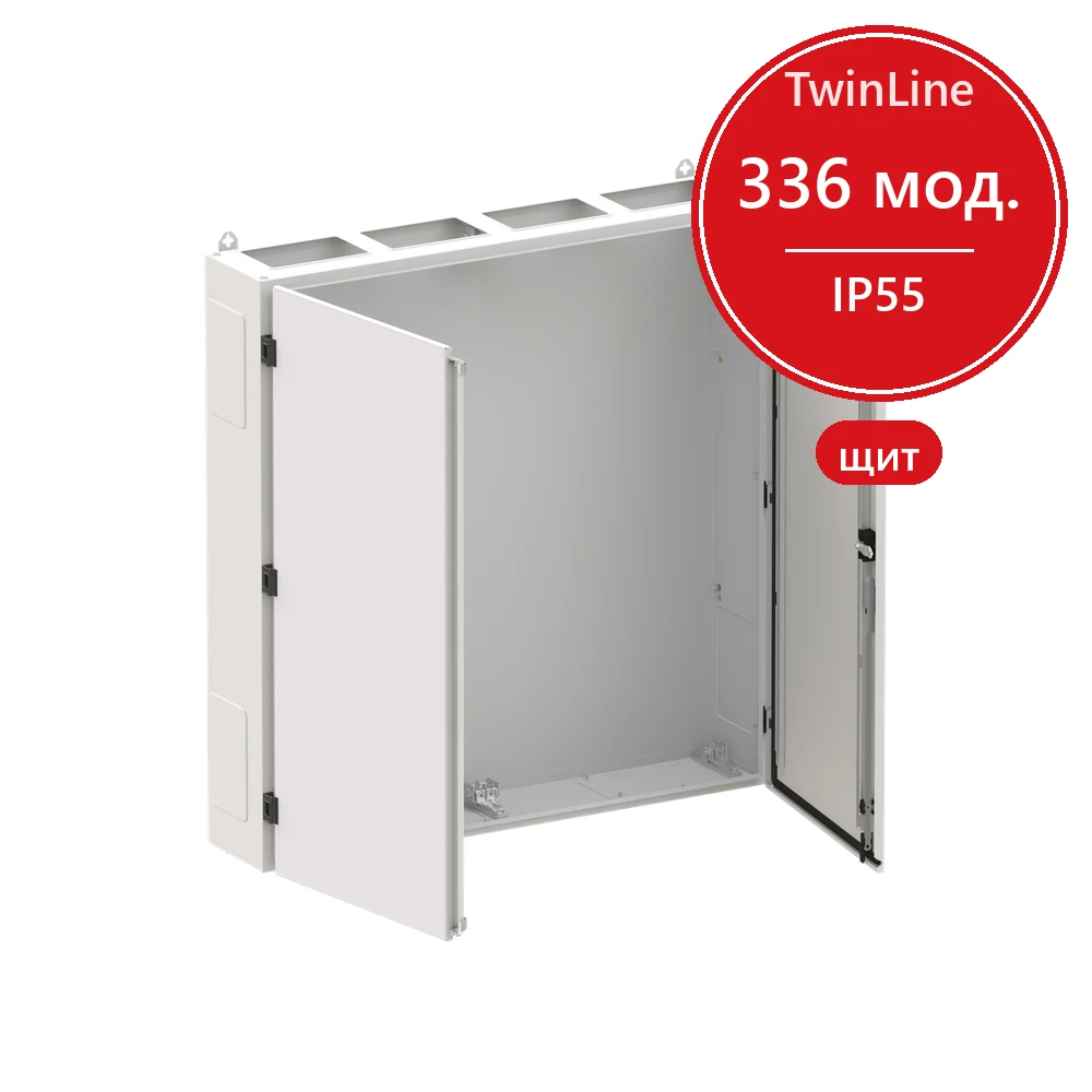 Шкаф TG407G TwinLine 1100х1050х225 336мод. IP55